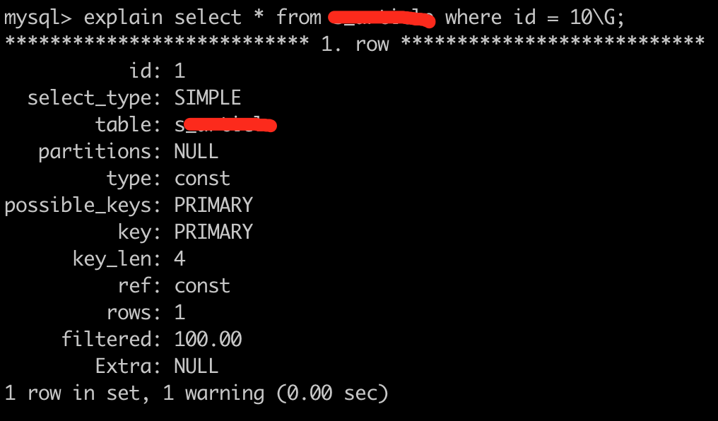 mysql 语句分析/explain用法详解