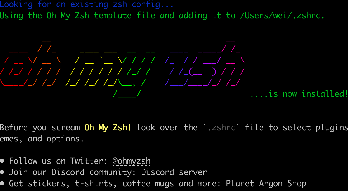 Mac安装oh-my-zsh